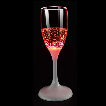 Champagneglas LED röd