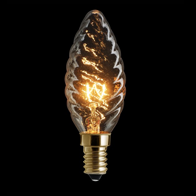 Kronljus vriden klar E14 15W