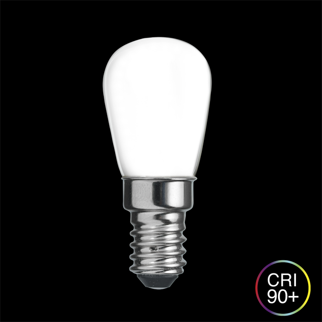 Päron LED opal E14 3,3W 2500K dimbar