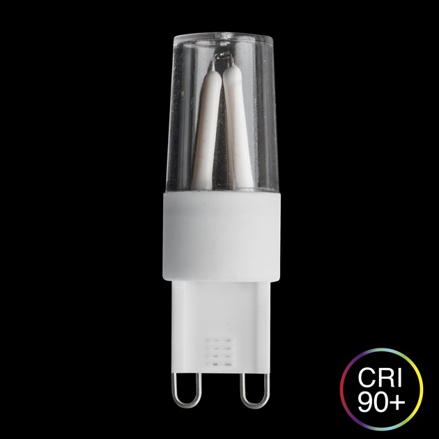 LED G9 klar vitt filament 2W 2700K dimbar