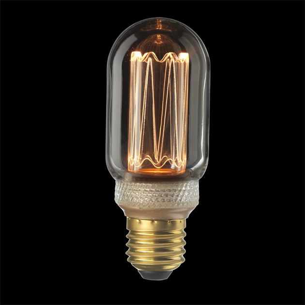 UNI-K tubural klar E27 3,5W 1800K dimbar