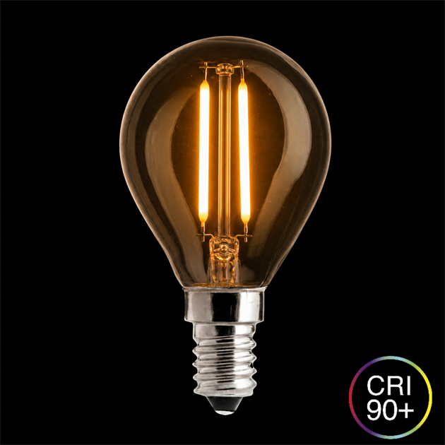 WARM GLOW klot klar E14 2W 2100K dimbar