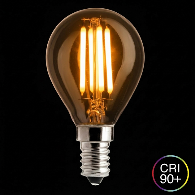 WARM GLOW klot klar E14 2W 2100K dimbar