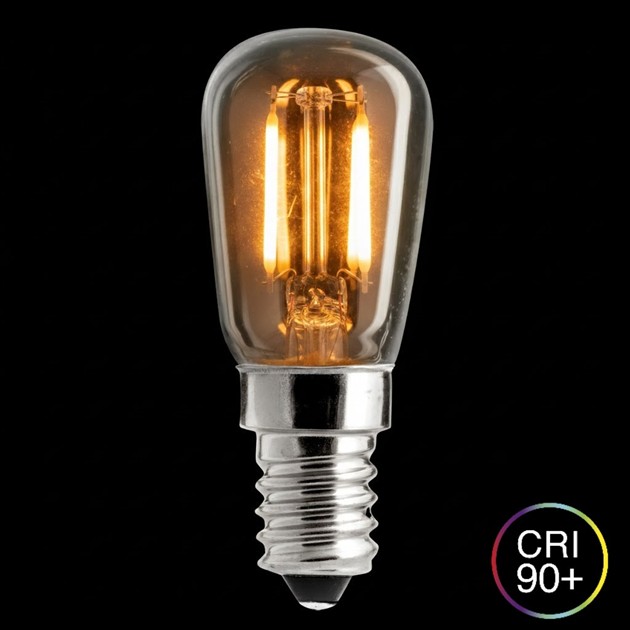 WARM GLOW päron klar E14 3W 2100K dimbar