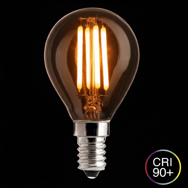 WARM GLOW klot klar E14 4W 2100K dimbar