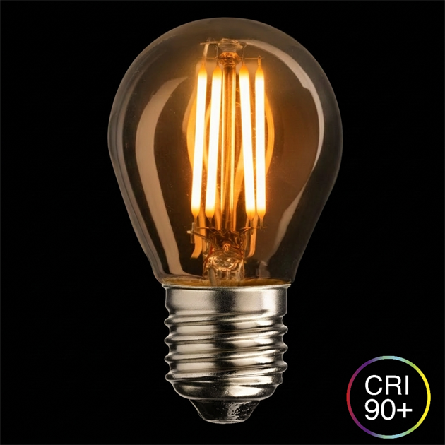 WARM GLOW klot klar E27 4W 2100K dimbar