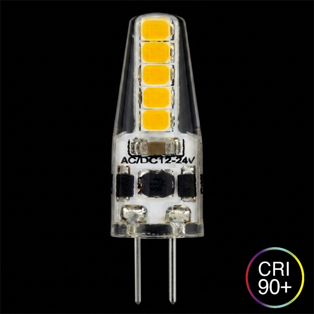 WARM GLOW G4 silikon 12V 2W 2100K dimbar