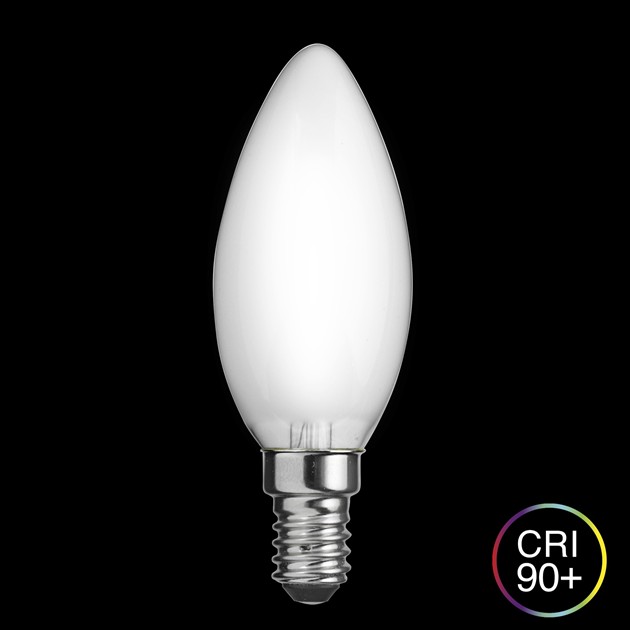 WARM GLOW kronljus matt E14 2W 2100K dimbar