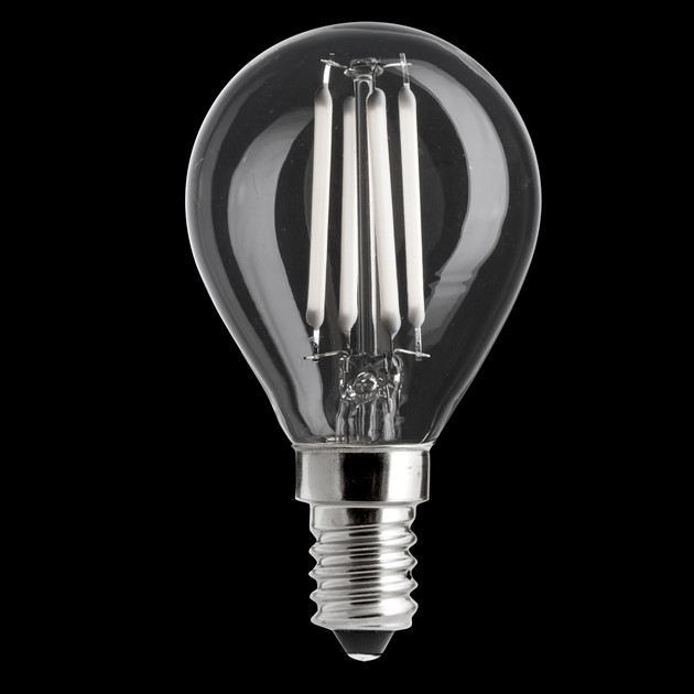 UNI-WHITE klot klar E14 5W 2700K dimbar