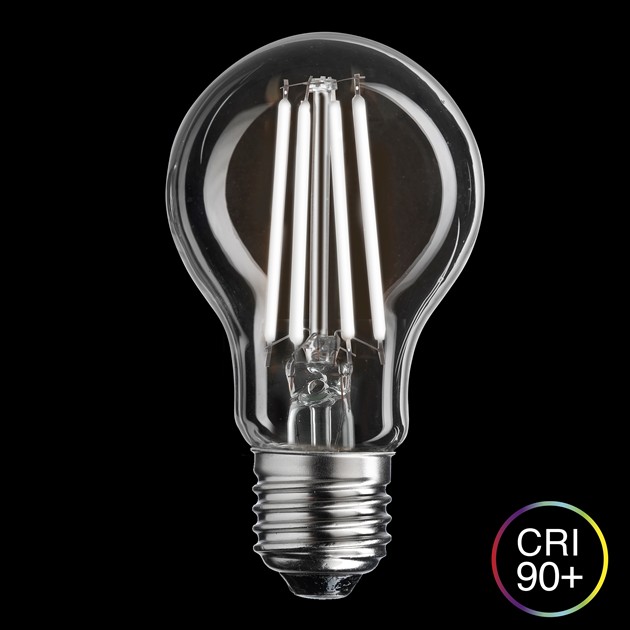 UNI-WHITE normal klar E27 8W 2700K dimbar