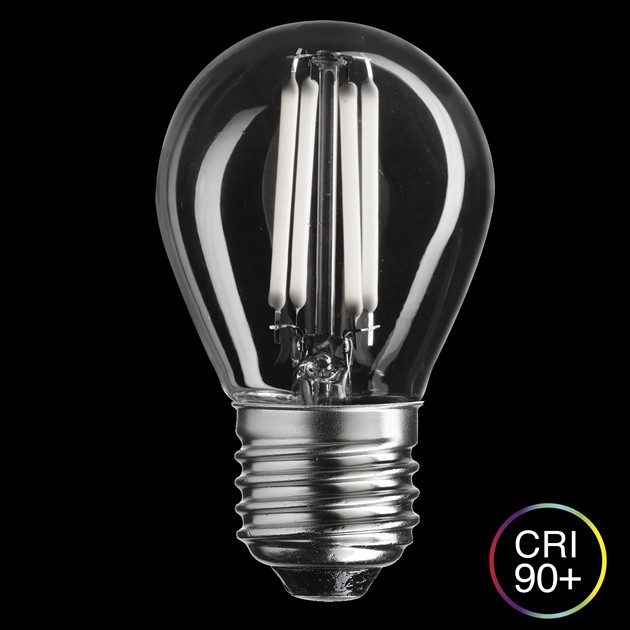 UNI-WHITE klot klar E27 0,8W 2700K dimbar