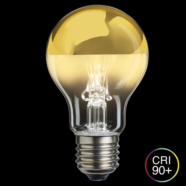 HIDDEN LIGHT toppförspeglad normal guld E27 4W 2700K dimbar