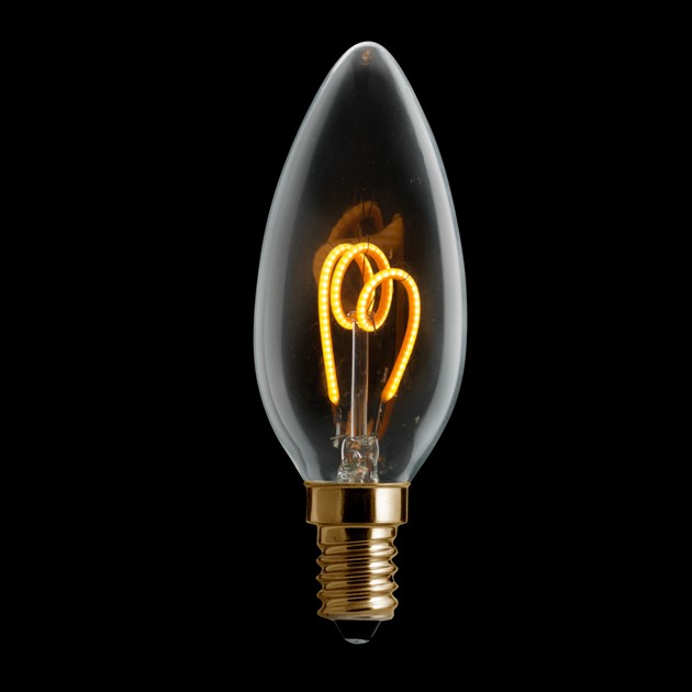 UNI-FLEX kronljus klar E14 3W 2200K dimbar