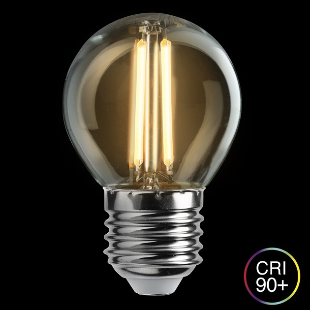 Klot klar E27 4,5W 2200-2700K dim to warm