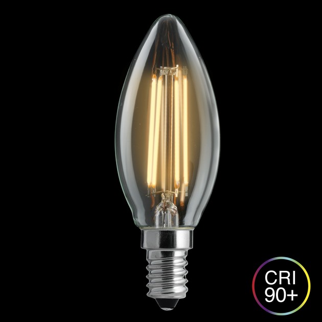 Kronljus klar E14 2,5W 2200-2700K dim to warm