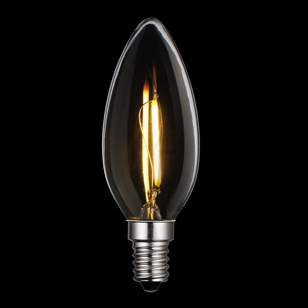 UNI-LEDISON kronljus klar E14 1W 2700K