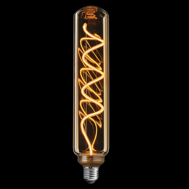 Tube gold E27 4,9W 1800K dimbar