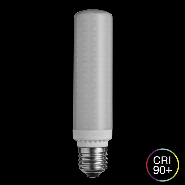 Rörlampa opal E27 15W 2700K dimbar