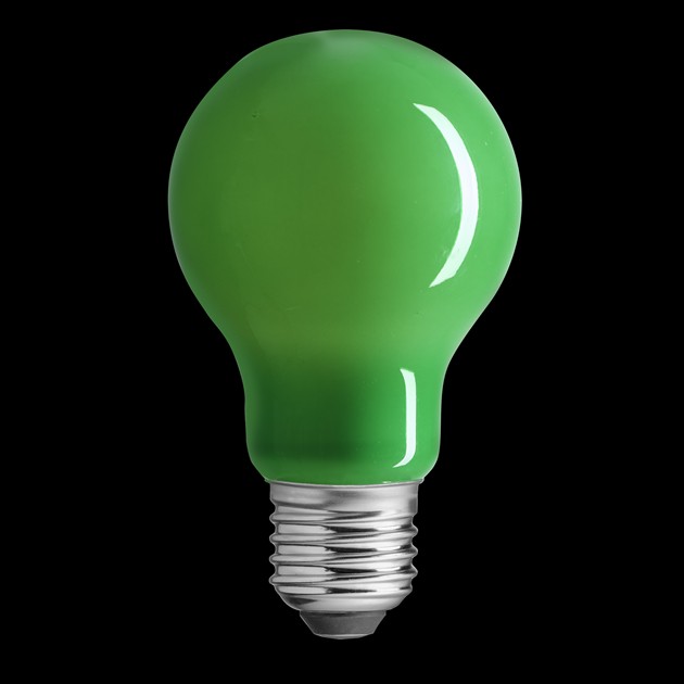 Normal grön E27 4W dimbar
