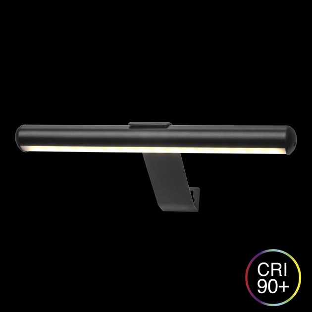 Tavelbelysning svart uppladdningsbar LED