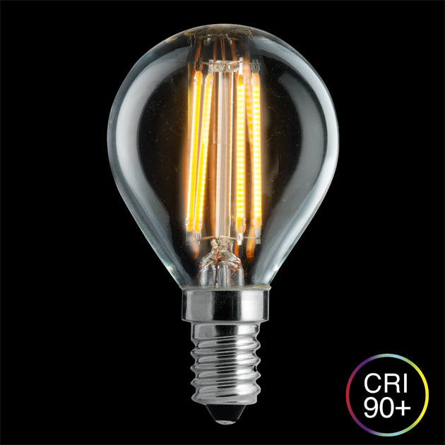 Klot klar E14 4,5W 2200K 3-steg dimbar minne