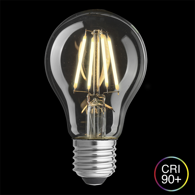 Normal klar E27 7W 2200K 3-steg dimbar minne