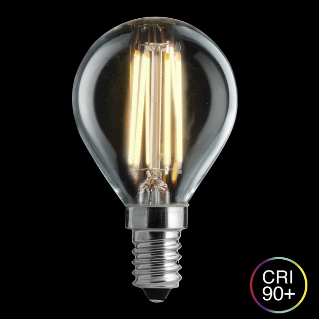 Klot klar E14 4,5W 2700K 3-steg dimbar minne