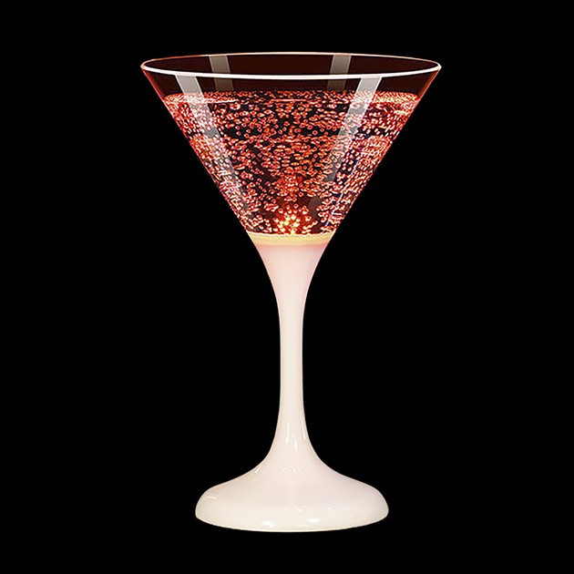 Cocktailglas LED röd